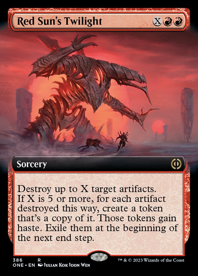 Red Sun's Twilight (Extended Art) [Phyrexia: All Will Be One] | Boutique FDB TCG