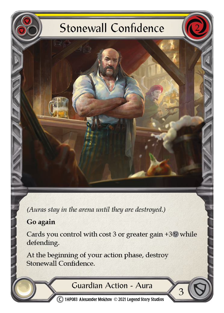 Stonewall Confidence (Yellow) [1HP083] (History Pack 1) | Boutique FDB TCG