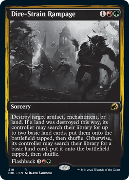 Dire-Strain Rampage [Innistrad: Double Feature] | Boutique FDB TCG