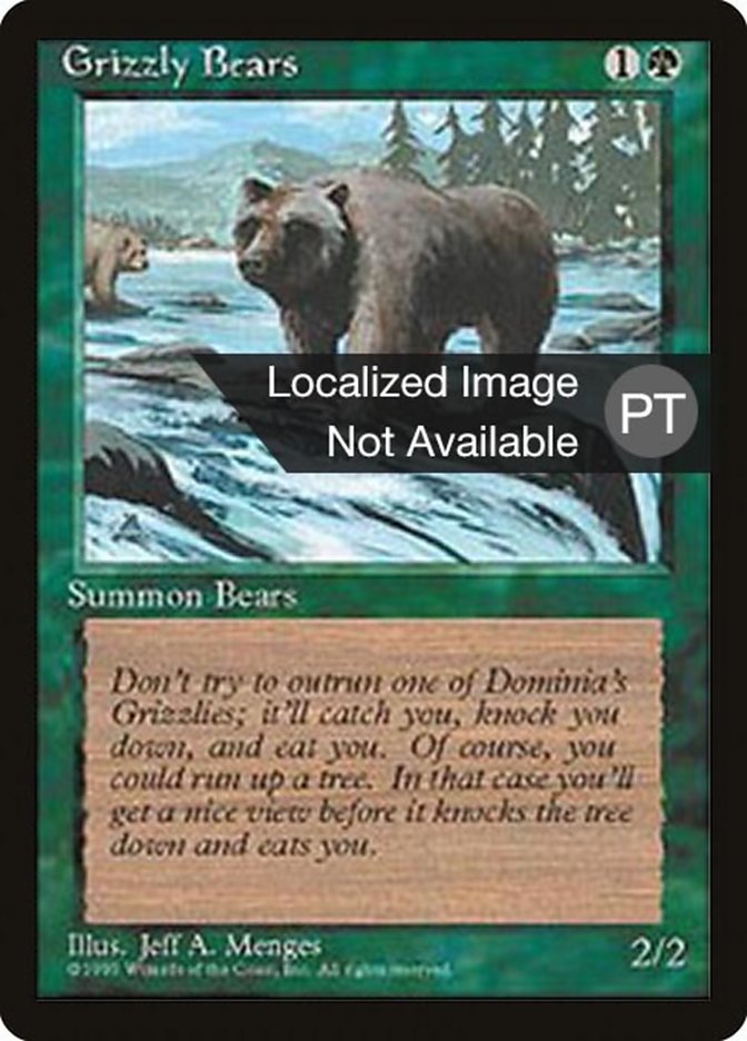 Grizzly Bears [Fourth Edition (Foreign Black Border)] | Boutique FDB TCG
