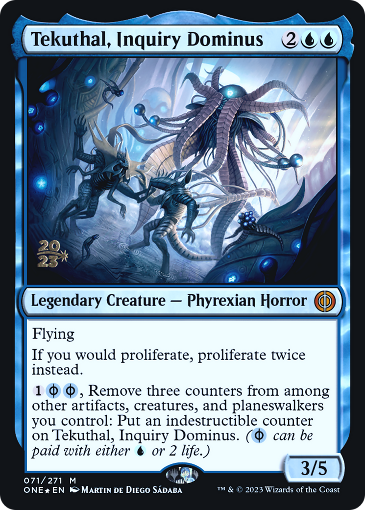 Tekuthal, Inquiry Dominus [Phyrexia: All Will Be One Prerelease Promos] | Boutique FDB TCG