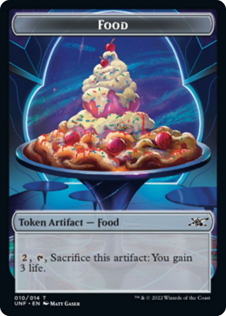 Teddy Bear // Food (010) Double-Sided Token [Unfinity Tokens] | Boutique FDB TCG