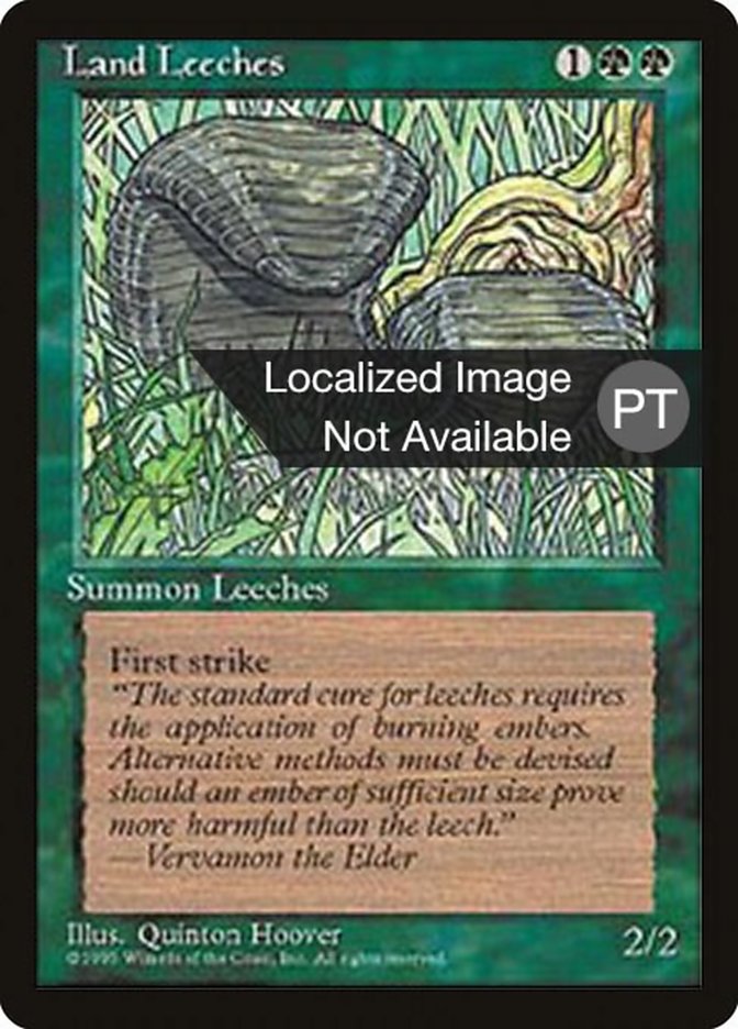 Land Leeches [Fourth Edition (Foreign Black Border)] | Boutique FDB TCG