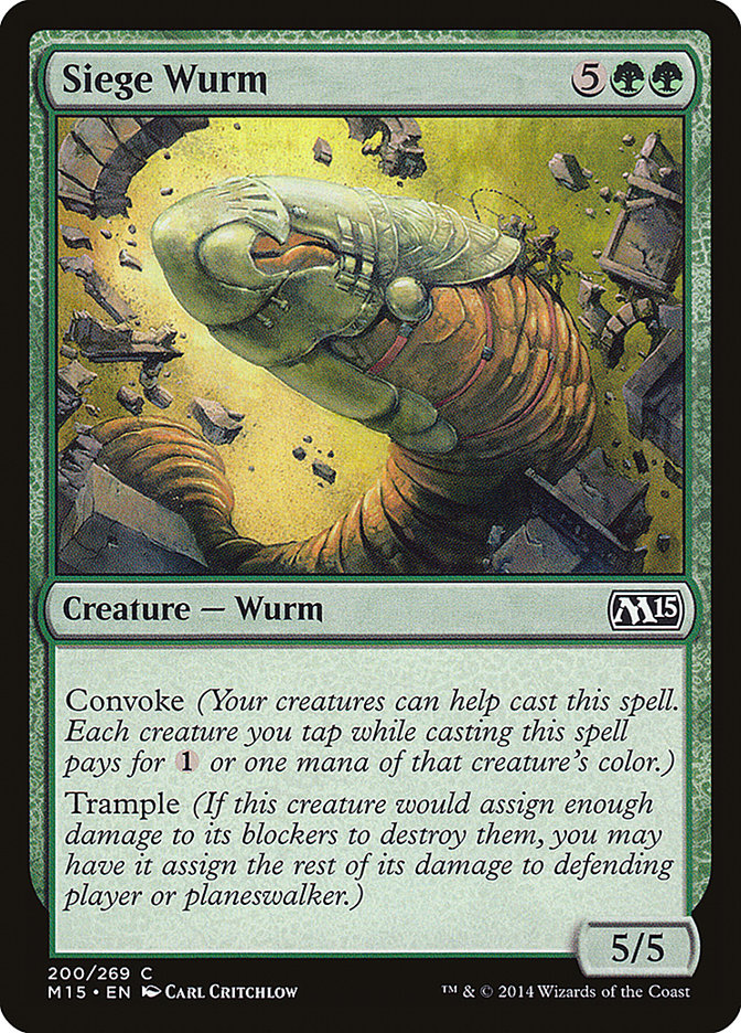 Siege Wurm [Magic 2015] | Boutique FDB TCG