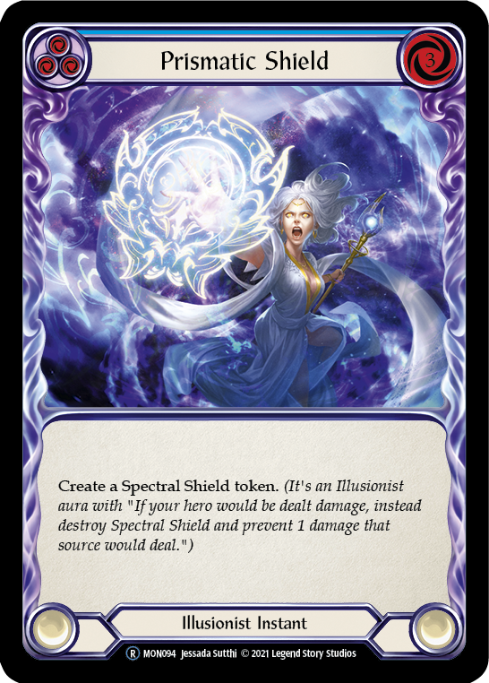 Prismatic Shield (Blue) [U-MON094] (Monarch Unlimited)  Unlimited Normal | Boutique FDB TCG