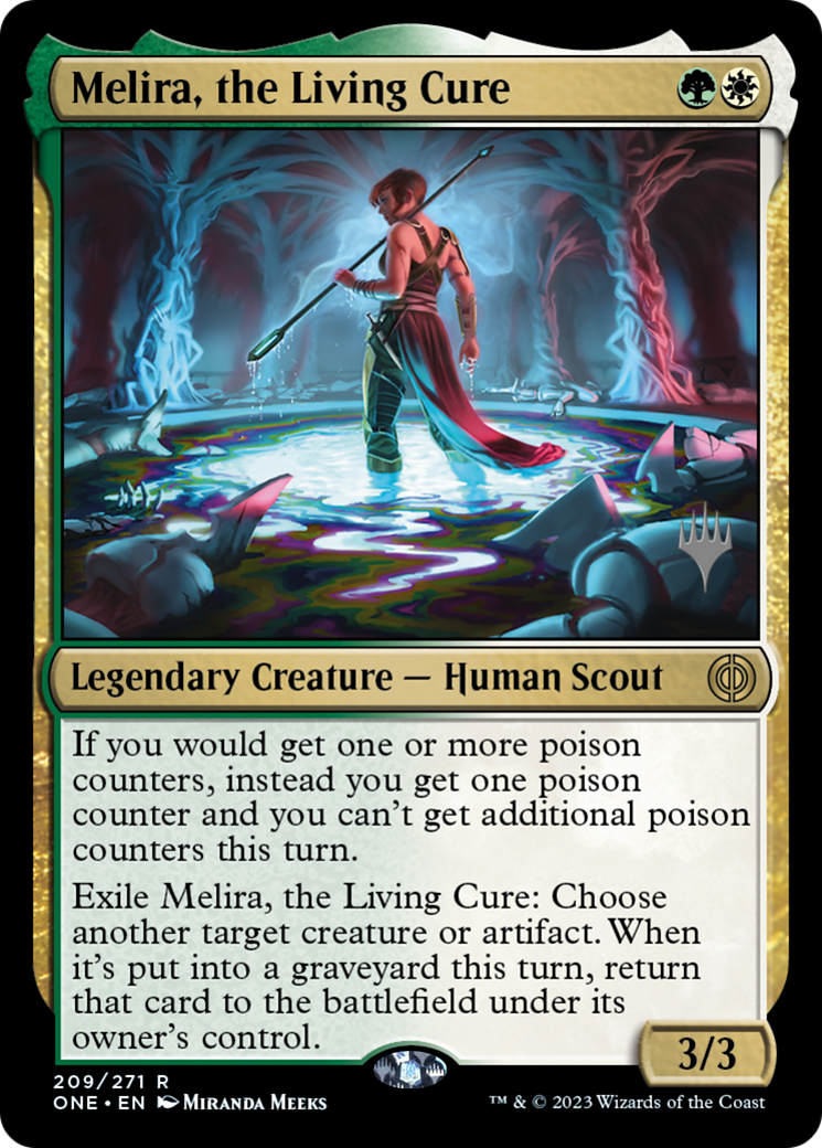 Melira, the Living Cure (Promo Pack) [Phyrexia: All Will Be One Promos] | Boutique FDB TCG