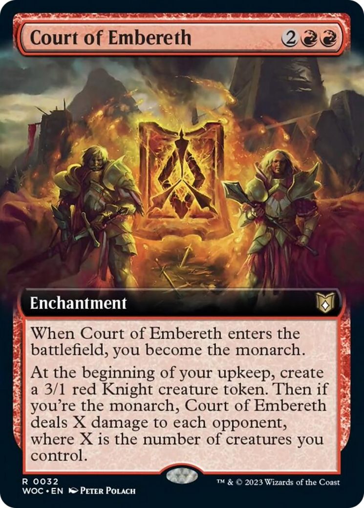 Court of Embereth (Extended Art) [Wilds of Eldraine Commander] | Boutique FDB TCG