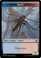 Soldier // Insect Double-Sided Token [March of the Machine Commander Tokens] | Boutique FDB TCG