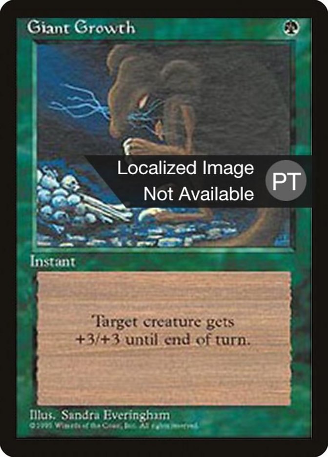 Giant Growth [Fourth Edition (Foreign Black Border)] | Boutique FDB TCG