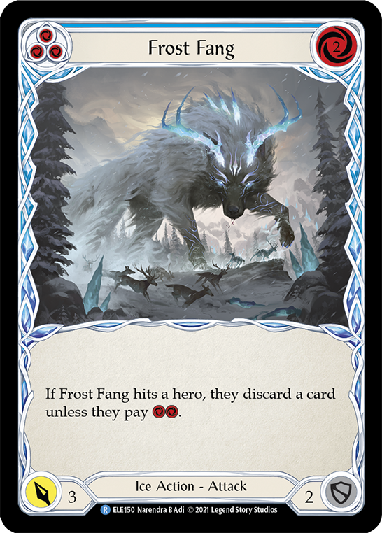 Frost Fang (Blue) [ELE150] (Tales of Aria)  1st Edition Rainbow Foil | Boutique FDB TCG
