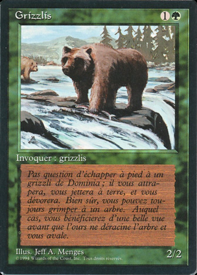 Grizzly Bears [Foreign Black Border] | Boutique FDB TCG
