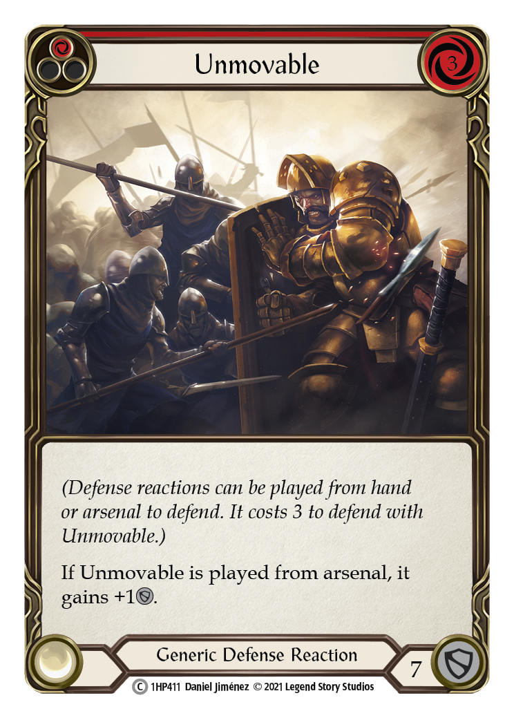 Unmovable (Red) [1HP411] (History Pack 1) | Boutique FDB TCG