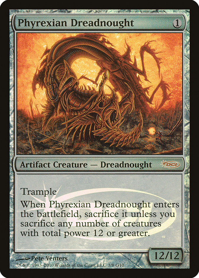 Phyrexian Dreadnought [Judge Gift Cards 2010] | Boutique FDB TCG