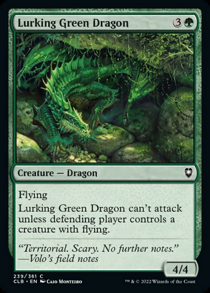Lurking Green Dragon [Commander Legends: Battle for Baldur's Gate] | Boutique FDB TCG