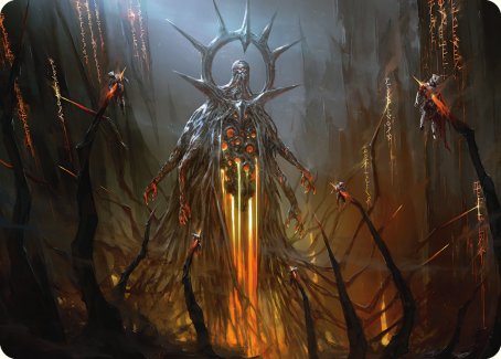 Solphim, Mayhem Dominus Art Card [Phyrexia: All Will Be One Art Series] | Boutique FDB TCG