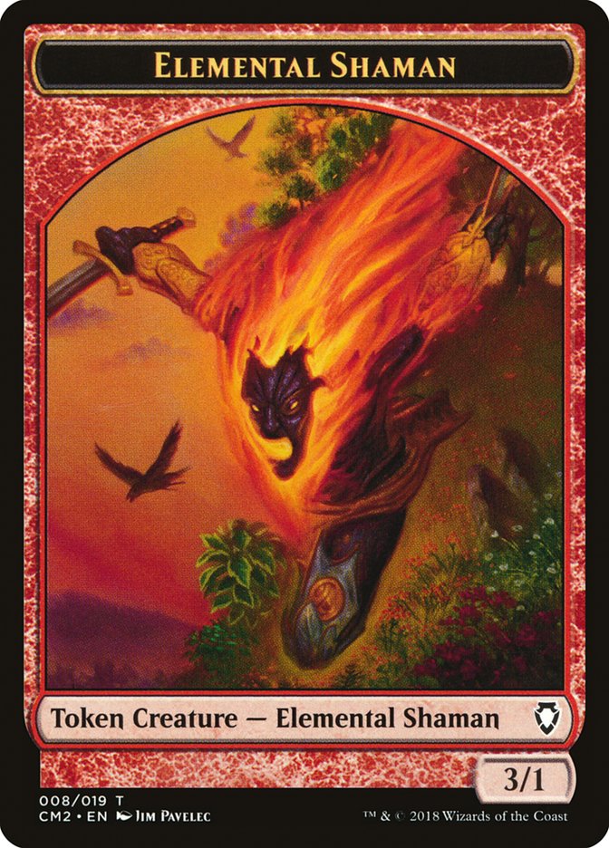 Elemental Shaman Token [Commander Anthology Volume II Tokens] | Boutique FDB TCG