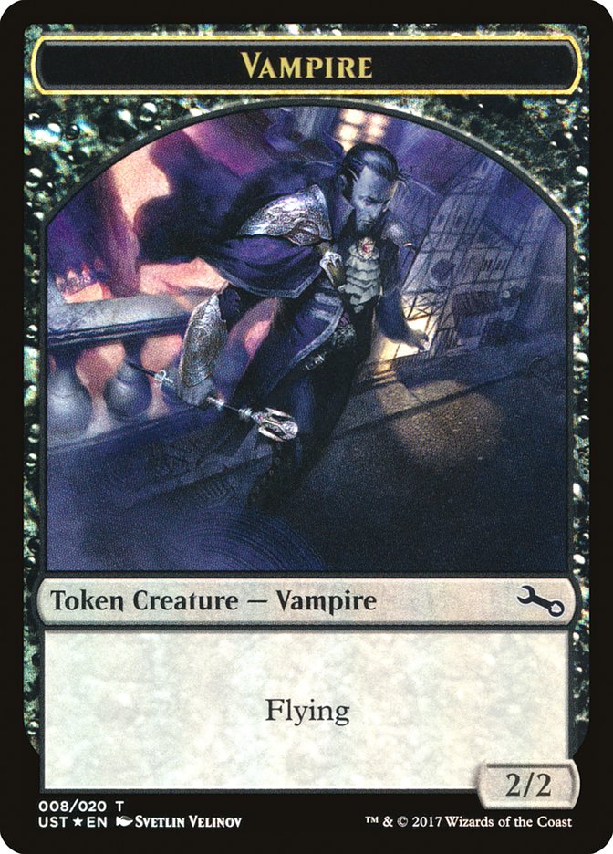 Vampire // Vampire Double-Sided Token [Unstable Tokens] | Boutique FDB TCG