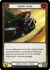 Nimble Strike (Blue) [U-WTR187] (Welcome to Rathe Unlimited)  Unlimited Normal | Boutique FDB TCG