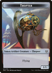 Faerie Rogue // Thopter Double-Sided Token [Zendikar Rising Commander Tokens] | Boutique FDB TCG