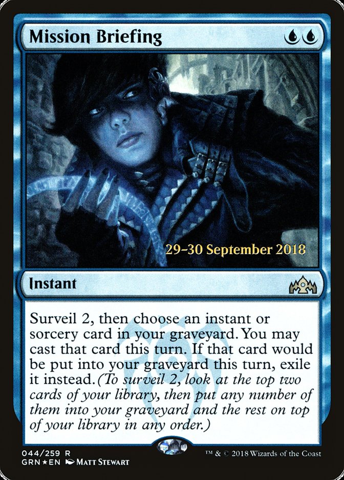 Mission Briefing [Guilds of Ravnica Prerelease Promos] | Boutique FDB TCG