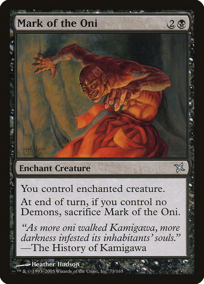 Mark of the Oni [Betrayers of Kamigawa] | Boutique FDB TCG