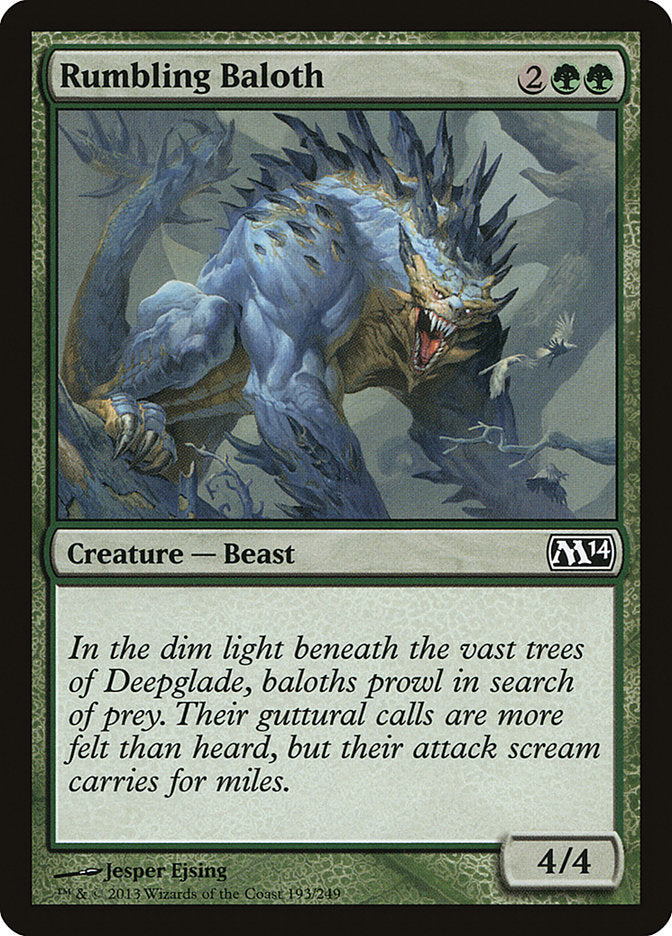 Rumbling Baloth [Magic 2014] | Boutique FDB TCG