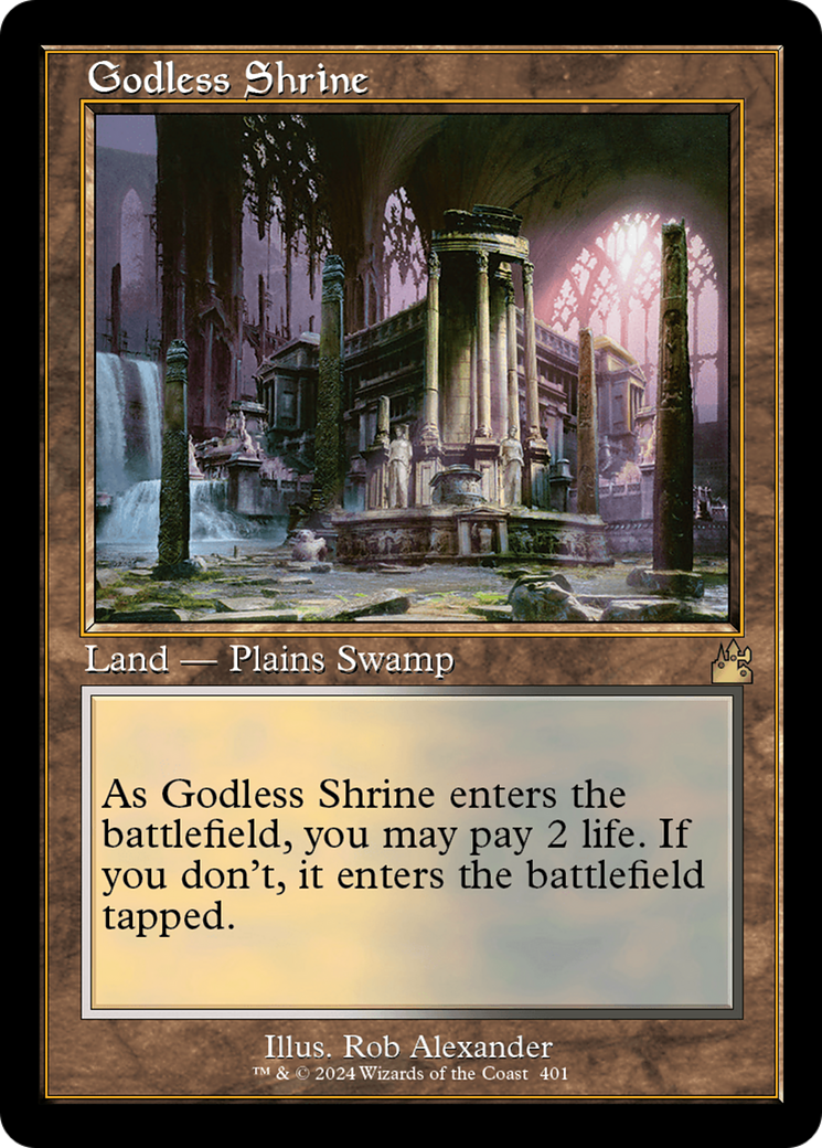 Godless Shrine (Retro) [Ravnica Remastered] | Boutique FDB TCG