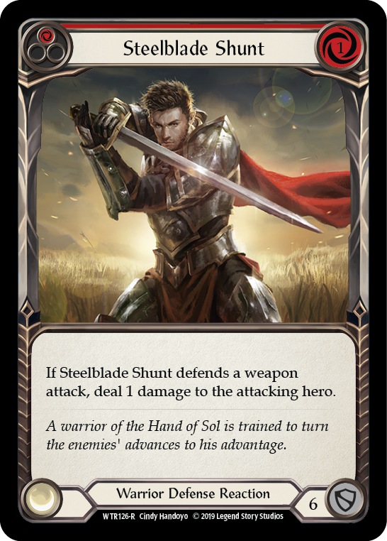 Steelblade Shunt (Red) [WTR126-R] (Welcome to Rathe)  Alpha Print Normal | Boutique FDB TCG