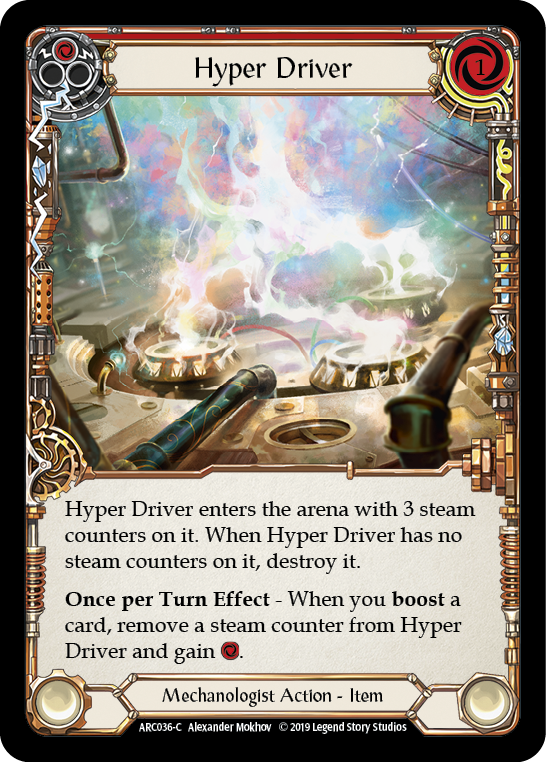 Hyper Driver [ARC036-C] (Arcane Rising)  1st Edition Rainbow Foil | Boutique FDB TCG