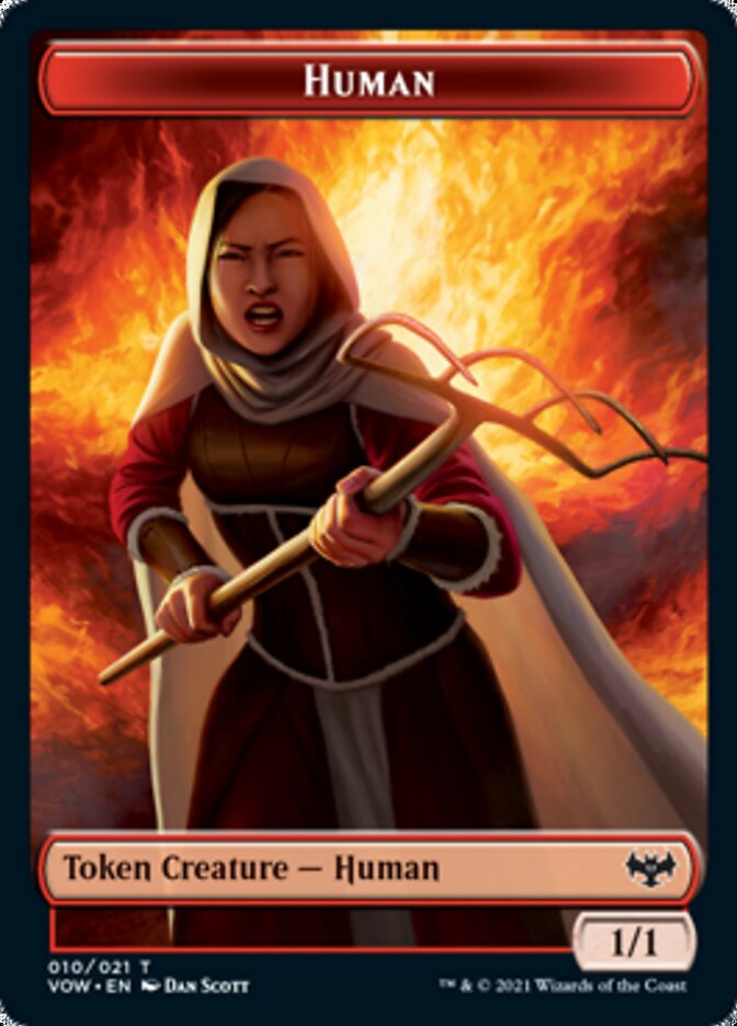 Human Token (010) [Innistrad: Crimson Vow Tokens] | Boutique FDB TCG