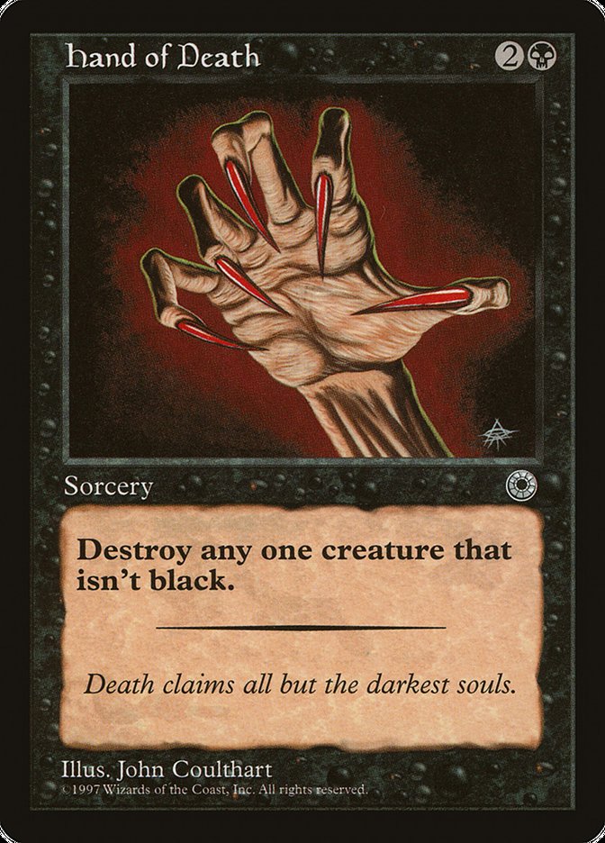Hand of Death (Without Creature Color Explanation) [Portal] | Boutique FDB TCG