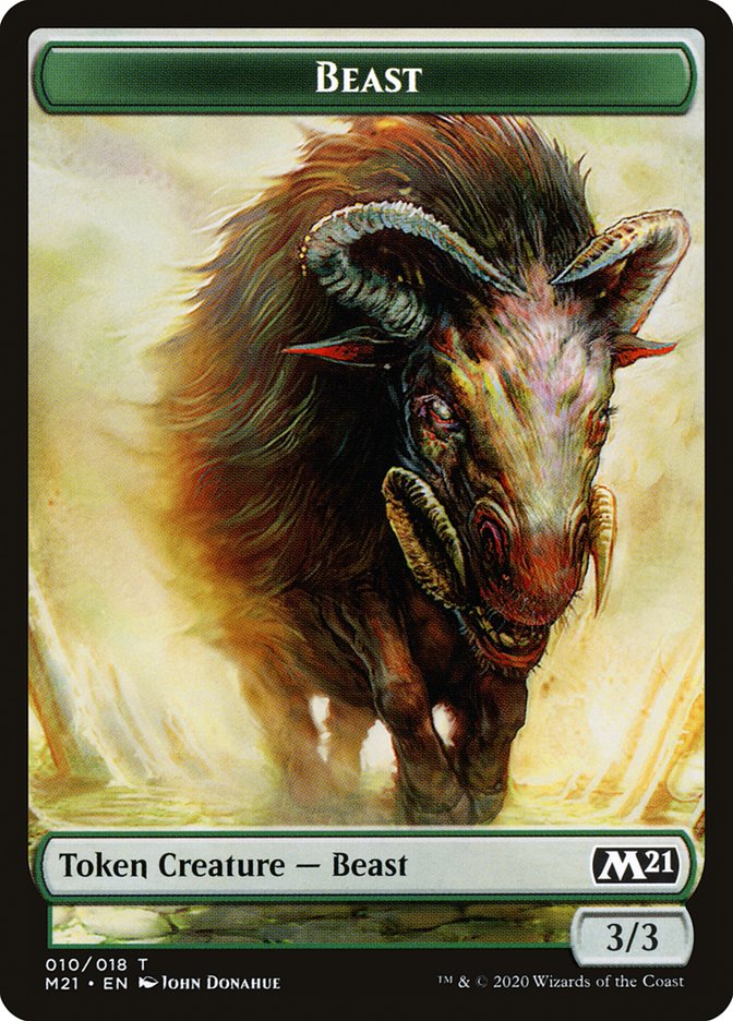 Beast Token [Core Set 2021 Tokens] | Boutique FDB TCG