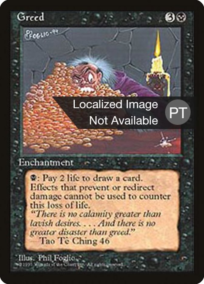 Greed [Fourth Edition (Foreign Black Border)] | Boutique FDB TCG
