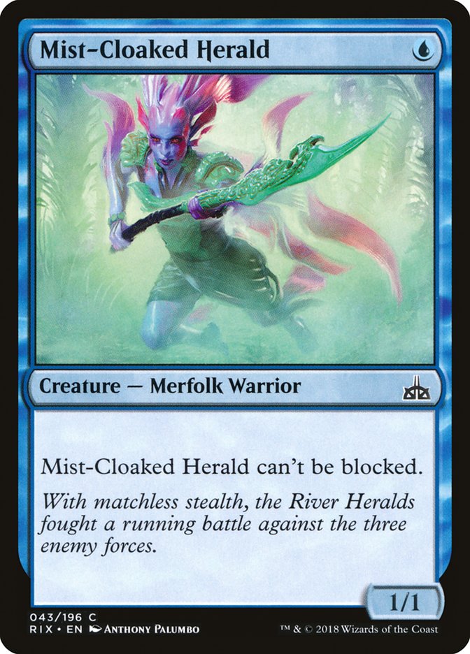 Mist-Cloaked Herald [Rivals of Ixalan] | Boutique FDB TCG