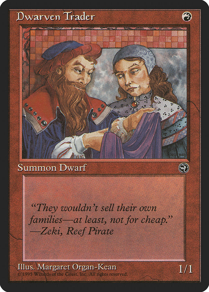 Dwarven Trader (Zeki Flavor Text) [Homelands] | Boutique FDB TCG