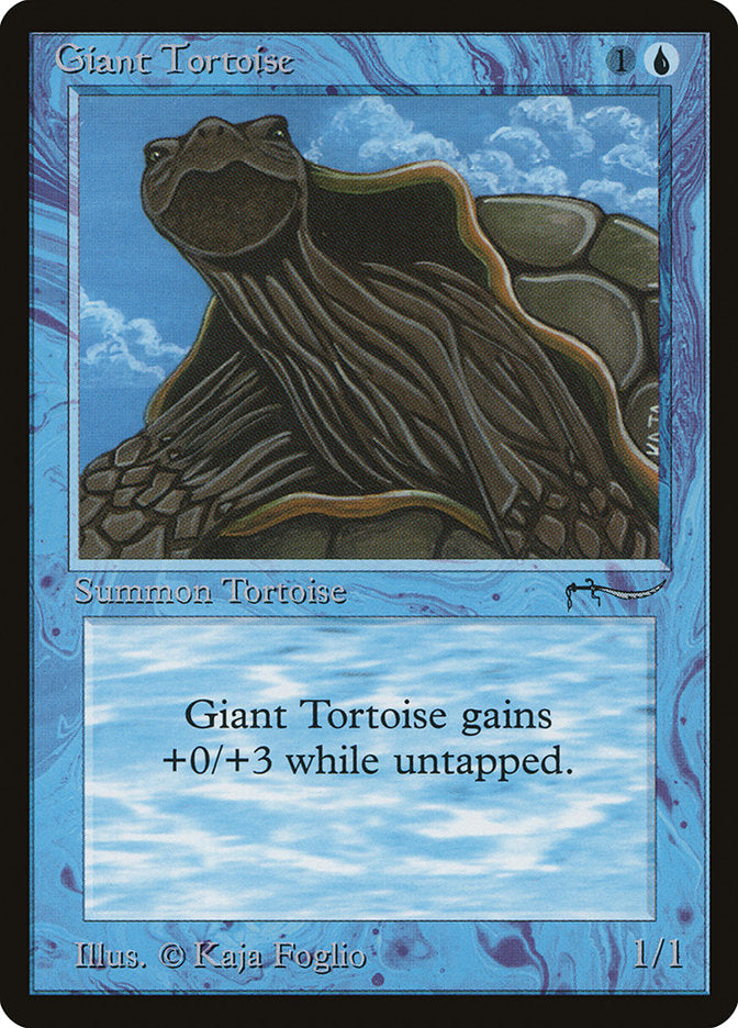 Giant Tortoise (Dark Mana Cost) [Arabian Nights] | Boutique FDB TCG