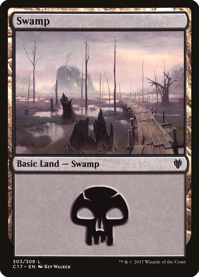 Swamp (303) [Commander 2017] | Boutique FDB TCG