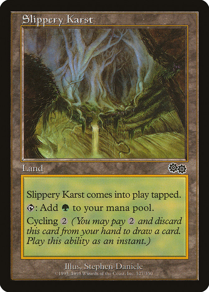 Slippery Karst [Urza's Saga] | Boutique FDB TCG