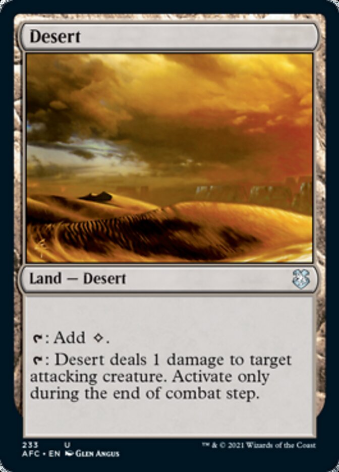 Desert [Dungeons & Dragons: Adventures in the Forgotten Realms Commander] | Boutique FDB TCG