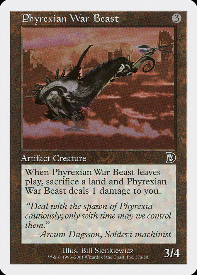 Phyrexian War Beast (Signature on Left) [Deckmasters] | Boutique FDB TCG