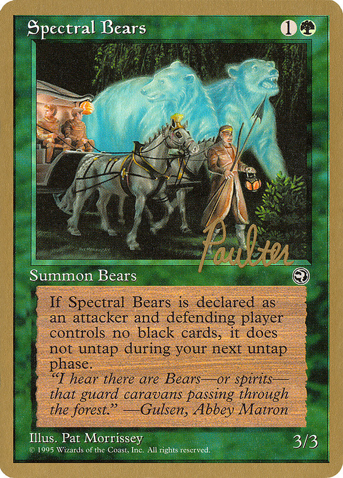 Spectral Bears (Preston Poulter) [Pro Tour Collector Set] | Boutique FDB TCG