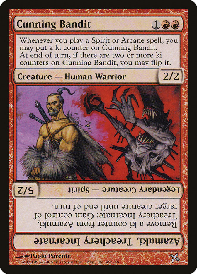 Cunning Bandit // Azamuki, Treachery Incarnate [Betrayers of Kamigawa] | Boutique FDB TCG