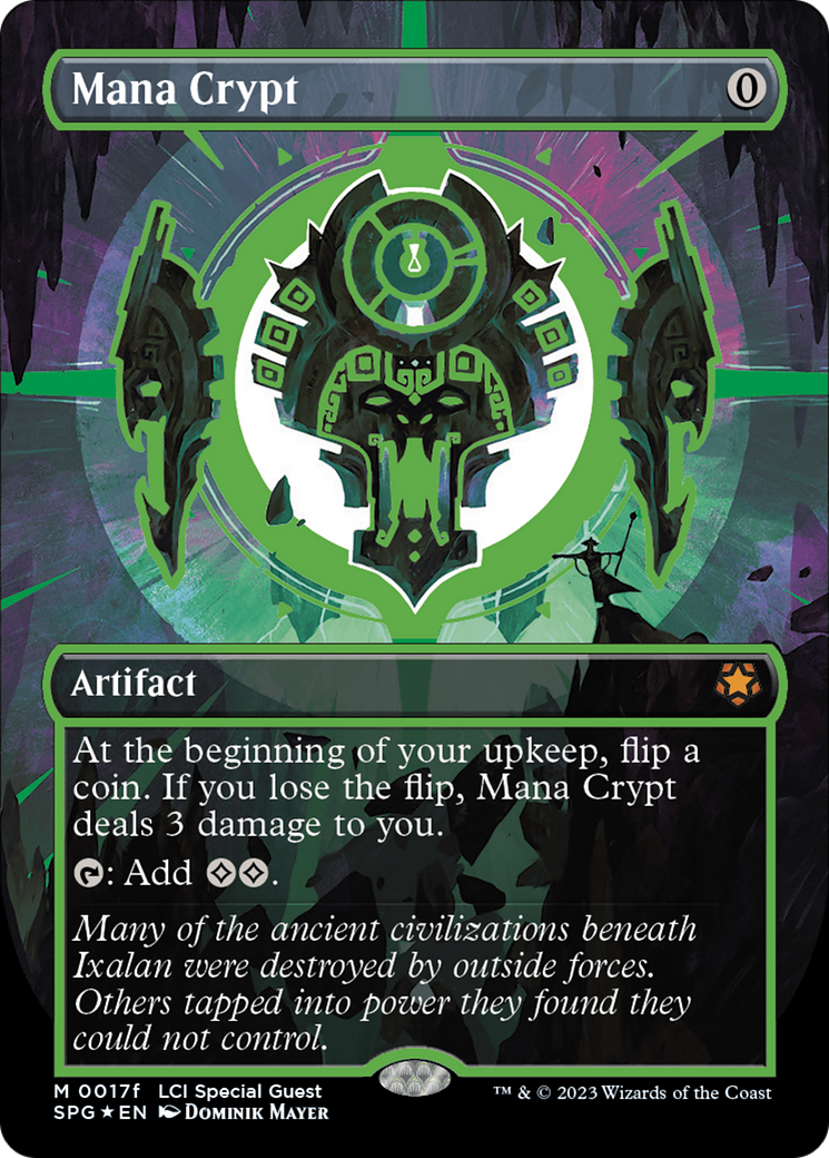 Mana Crypt (0017f) (Borderless) [The Lost Caverns of Ixalan Special Guests] | Boutique FDB TCG