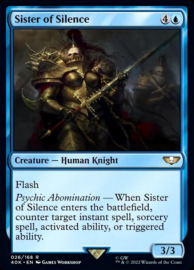 Sister of Silence (Surge Foil) [Warhammer 40,000] | Boutique FDB TCG
