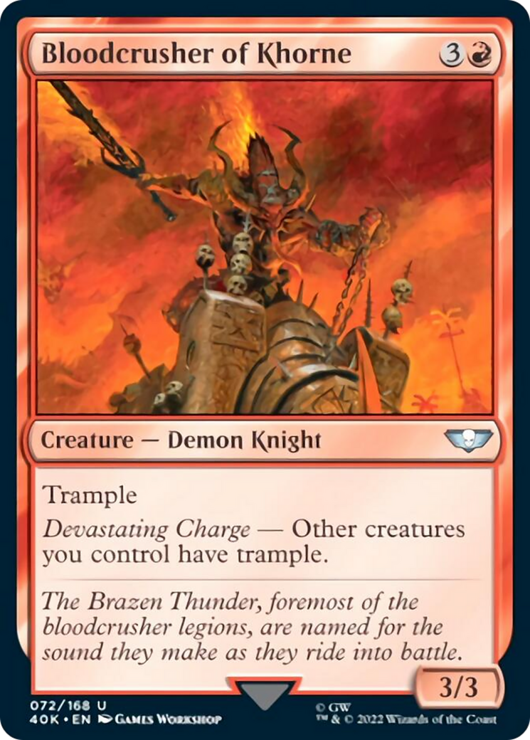 Bloodcrusher of Khorne (Surge Foil) [Warhammer 40,000] | Boutique FDB TCG