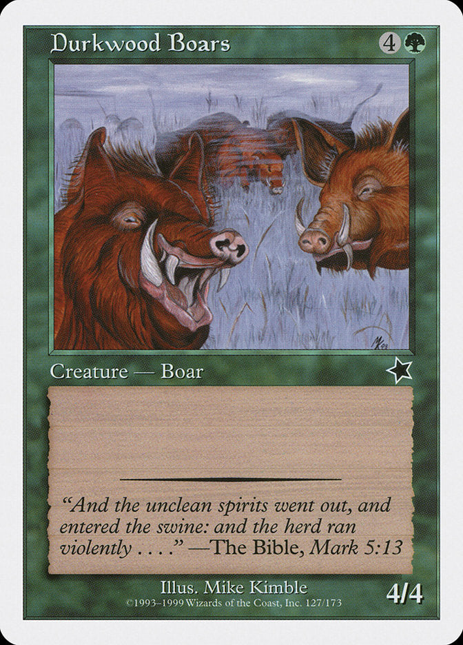 Durkwood Boars [Starter 1999] | Boutique FDB TCG