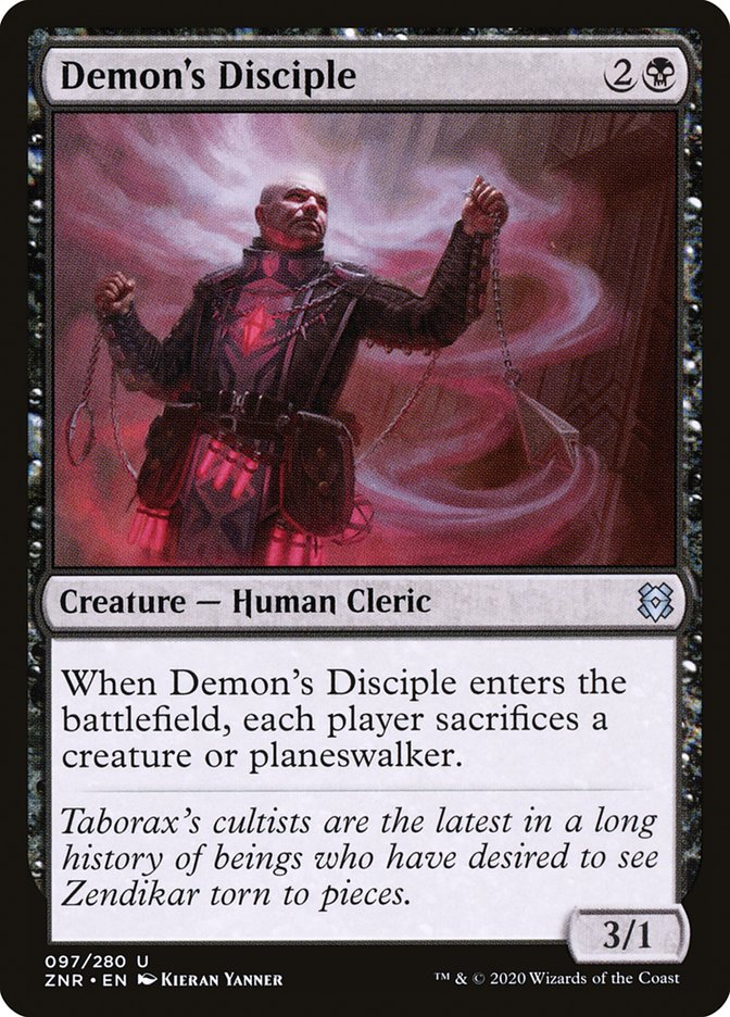 Demon's Disciple [Zendikar Rising] | Boutique FDB TCG