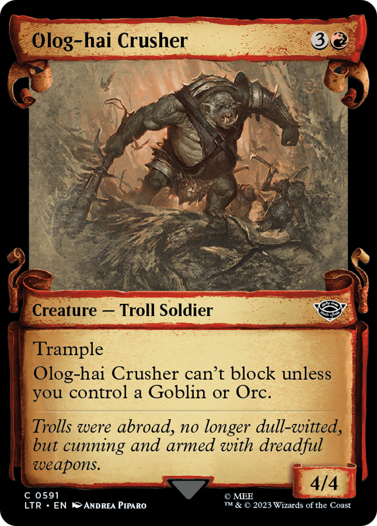 Olog-Hai Crusher [The Lord of the Rings: Tales of Middle-Earth Showcase Scrolls] | Boutique FDB TCG