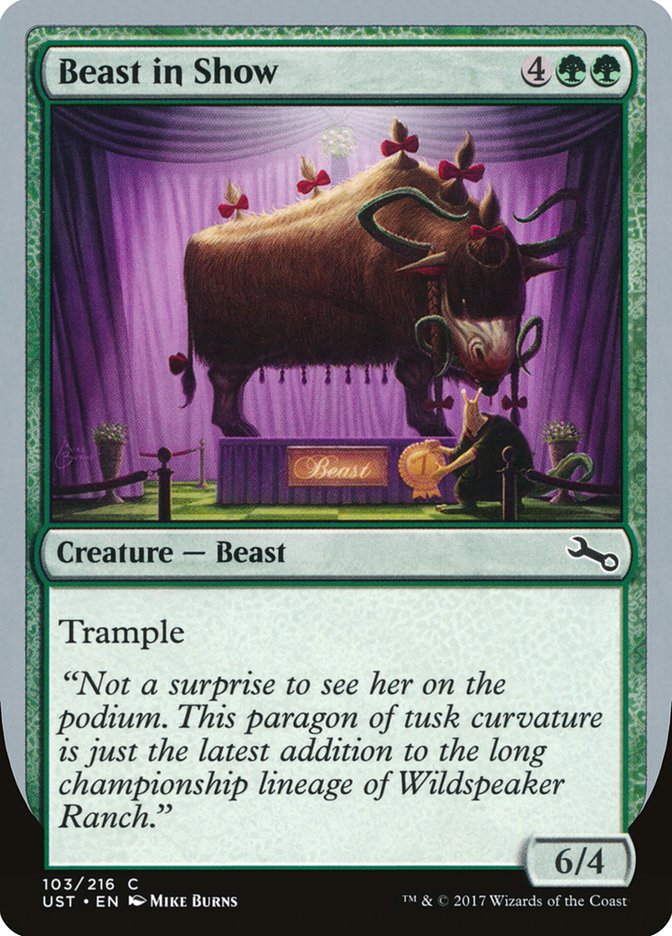 Beast in Show ("Not a surprise...") [Unstable] | Boutique FDB TCG