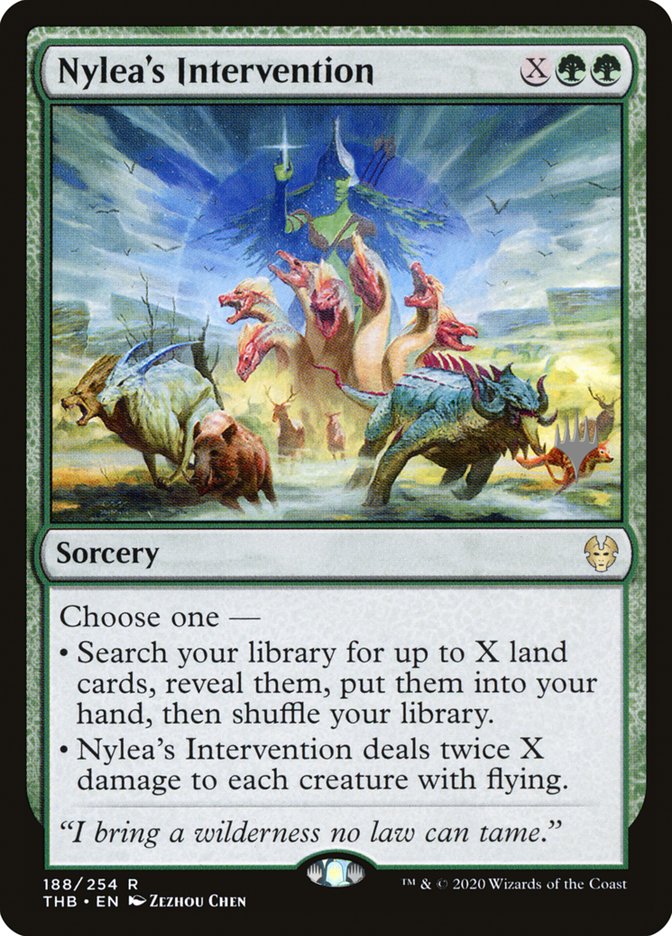 Nylea's Intervention (Promo Pack) [Theros Beyond Death Promos] | Boutique FDB TCG